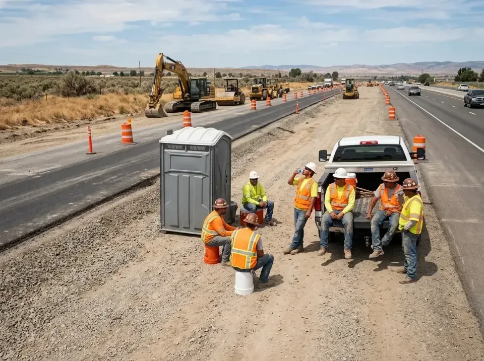 highway-road-construction-crew-007 — frequently asked questions, Porta Potty and Restroom Rentals in Sherwood, OR